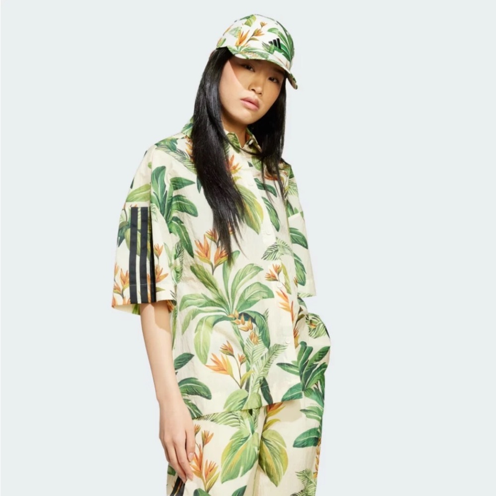 New $90 Adidas x Farm Rio Premium Women’s polo - Picture 3 of 9